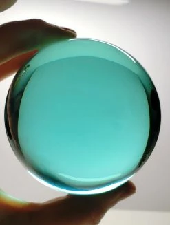 Tools4transformation Turquoise (Cyan) Andara Crystal Sphere 2.65inch 564g SPECIAL BUY
