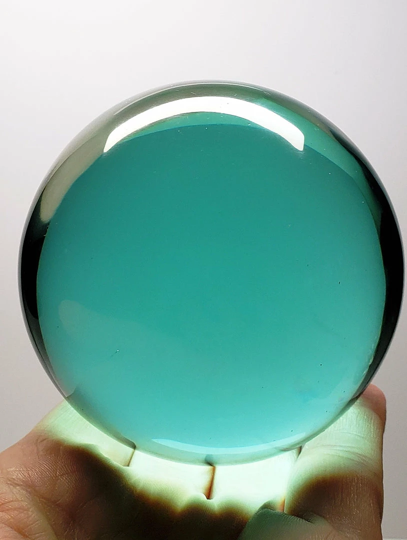 Tools4transformation Turquoise (Cyan) Andara Crystal Sphere 2.65inch 564g SPECIAL BUY