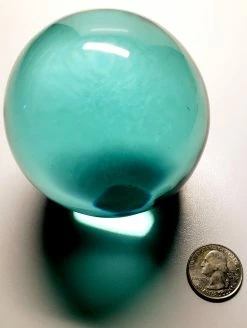 Tools4transformation Turquoise (Cyan) Andara Crystal Sphere 2.65inch 564g SPECIAL BUY