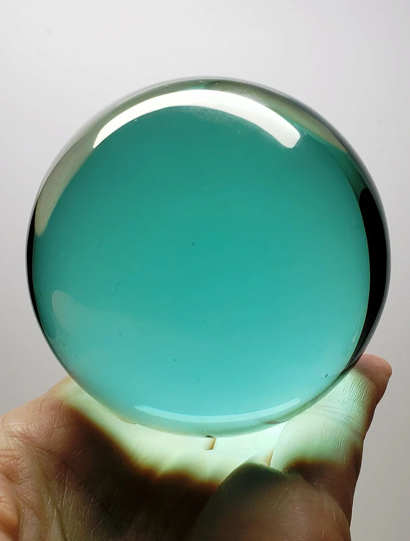 Tools4transformation Turquoise (Cyan) Andara Crystal Sphere 2.65inch 580g