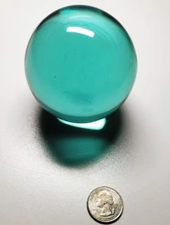 Tools4transformation Turquoise (Cyan) Andara Crystal Sphere 2.65inch 580g
