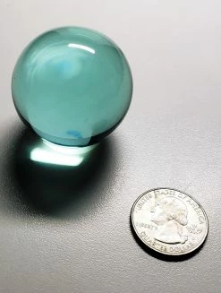 Tools4transformation SPECIAL BUY Turquoise (Cyan) Andara Crystal Sphere 1.5inch