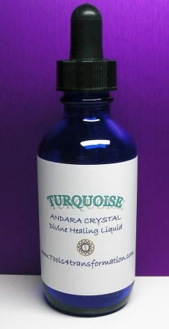 Tools4transformation Turquoise Andara Crystal Liquid Liquid Andaras - Vibrational Essences