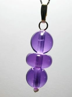 Tools4transformation Violet Flame Andara Crystal Pendant