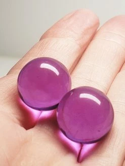 Tools4transformation Undrilled Spheres - Gems & Crystals Violet Andara Crystal Undrilled Spheres 16mm
