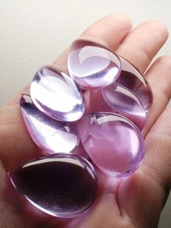 Tools4transformation Chakra Sets - Therapeutic Gems & Crystals Lavender Andara Crystal Cabochon Chakra Set