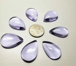 Tools4transformation Chakra Sets - Therapeutic Gems & Crystals Lavender Andara Crystal Cabochon Chakra Set