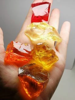 Tools4transformation Warm Bundle Traditional Andara Crystals - 5 Pieces 120g Traditional Rough Andara Crystals