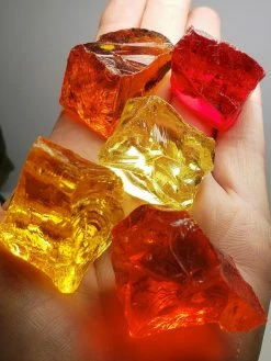 Tools4transformation Warm Bundle Traditional Andara Crystals - 5 Pieces 128g Traditional Rough Andara Crystals