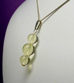 Tools4transformation Pendants Yellow Andara Crystal Pendant (2 X 10mm & 1 X 12mm)