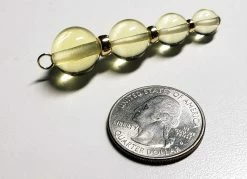 Tools4transformation Yellow Andara Crystal With Gold Pendant (1 X 6-12mm)