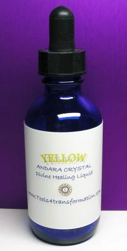 Tools4transformation Yellow Andara Crystal Liquid Liquid Andaras - Vibrational Essences
