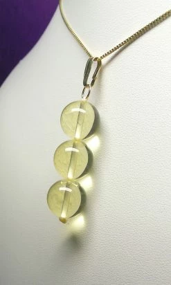 Tools4transformation Yellow Andara Crystal Pendant (3 X 12mm)